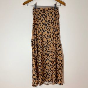 Urban Outfitters silky Leopard Skirt. Size XS